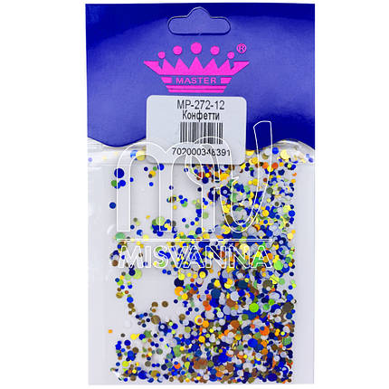 Конфетті (камифубуки) Master Professional 272-12 білий-золото-синій, фото 1