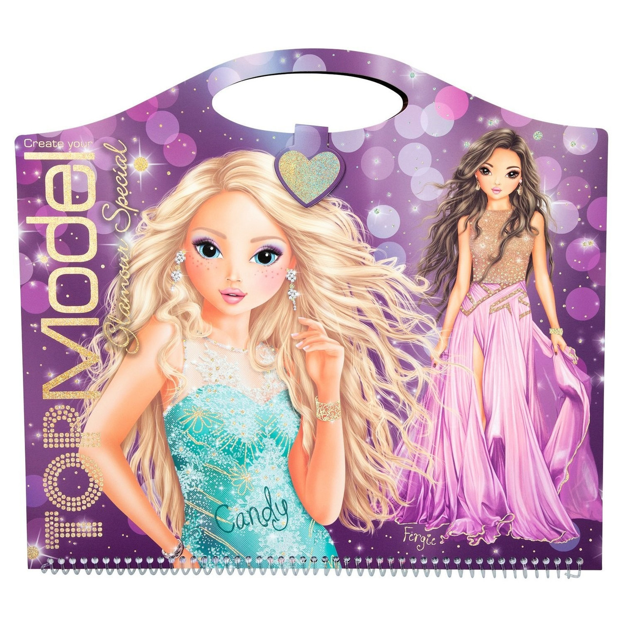 TOP Model набір для творчості книжка- розмальовка Create Your Glamour Special Colouring Book