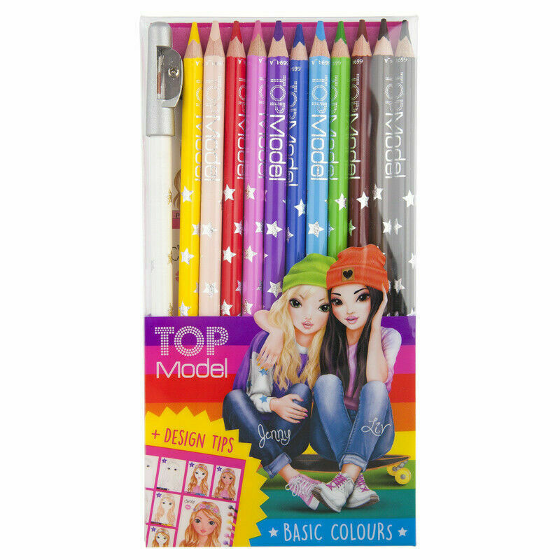 Набір кольорових олівців з точилкою Top Model 12 шт ( Набор цветных карандашей TOPModel, 12 шт )