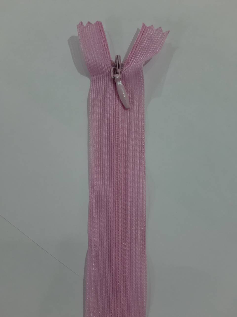 Блискавка потаємна нероз'ємна 50см S-207 рожевий ZIP