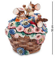 Порцелянова скринька Мишки. Квітковий рай Pavone CMS - 52/17