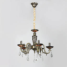 Люстра на ланцюжку класична SD-1645/5 AB D580*H520 E14*5