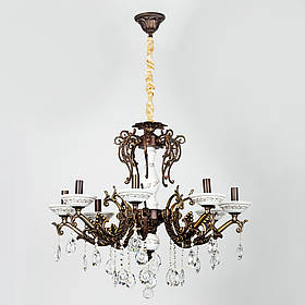 Люстра на ланцюжку класична SD-1648/8B CFG+GPM D730*H640 E14*8