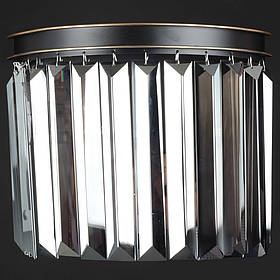 Світильник настінний Бра кришталевий SD86092A MBK+GD D300*H240 E14*2 W