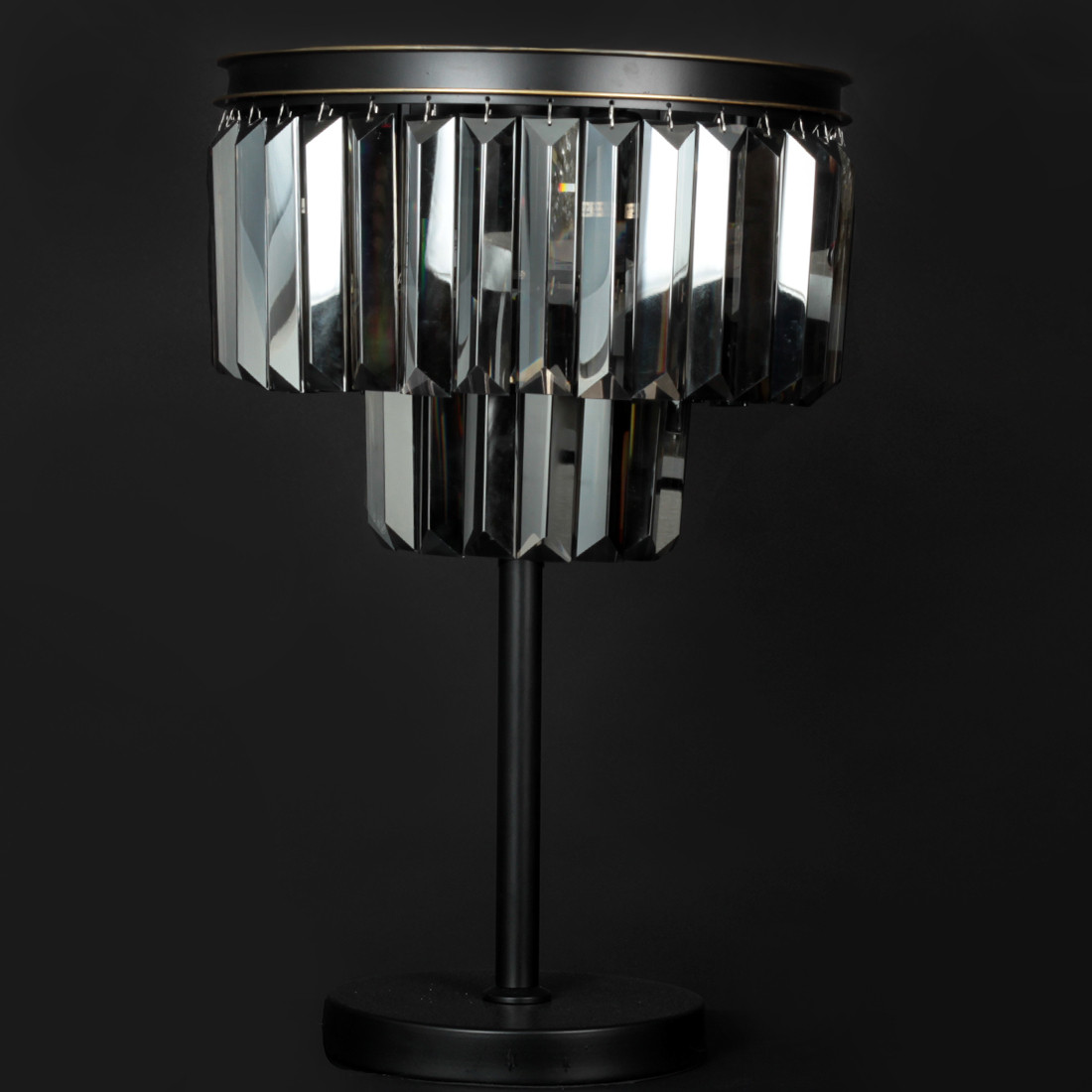 Лампа настільна кришталева SD86094BMBKGDD360H550 E14*4 T