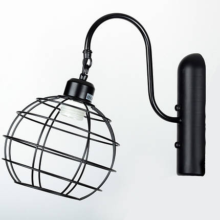 Світильник настінний Бра в стилі Лофт 5398WU BK 180*220*260, фото 1