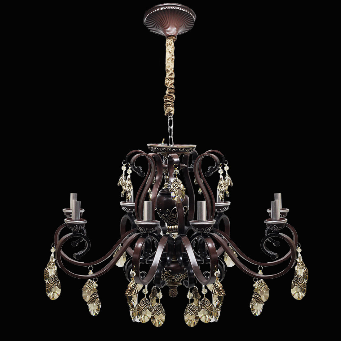 Люстра на ланцюгу класична SH-2224/8 RGD