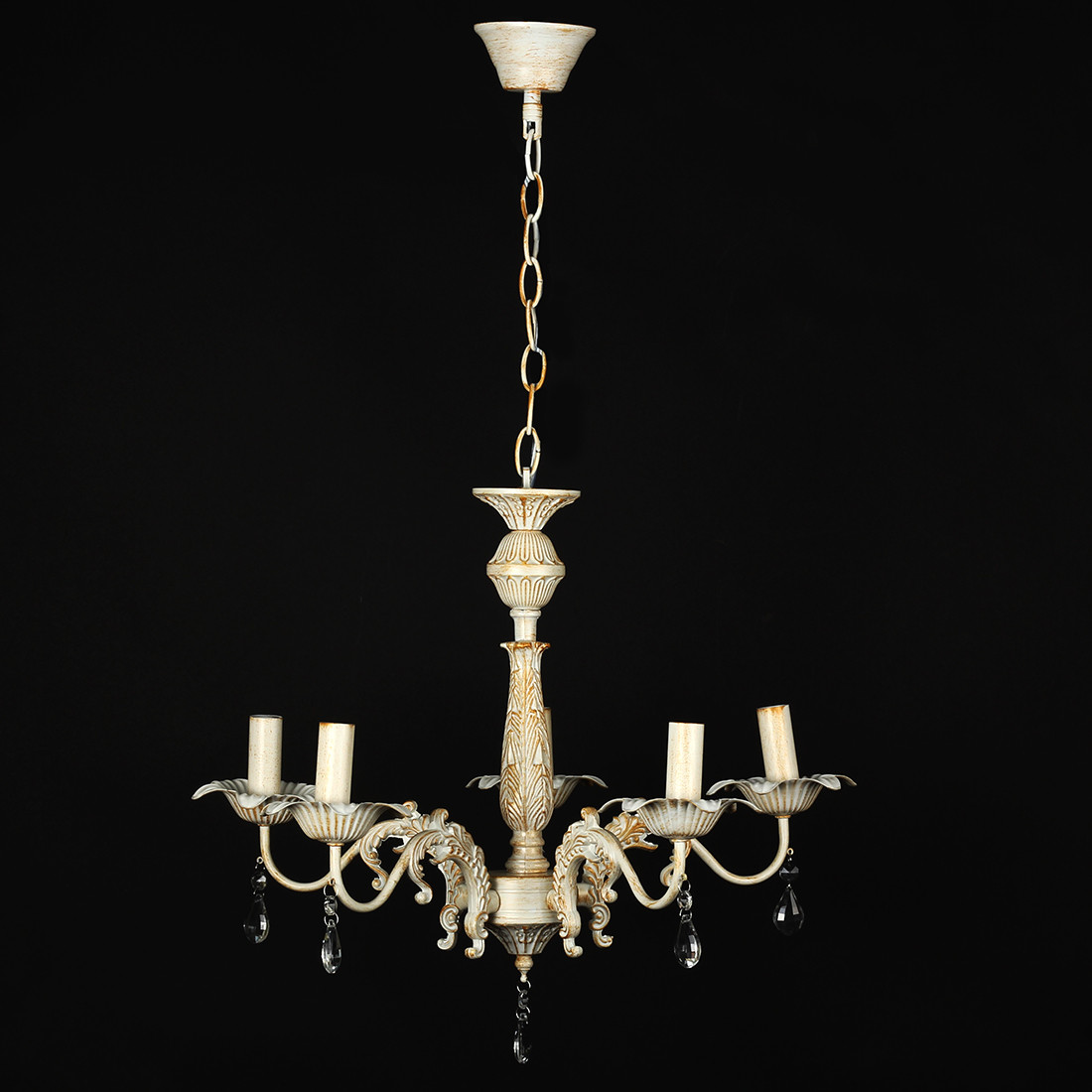 Люстра на ланцюгу класична SS-35012/5 WT GD