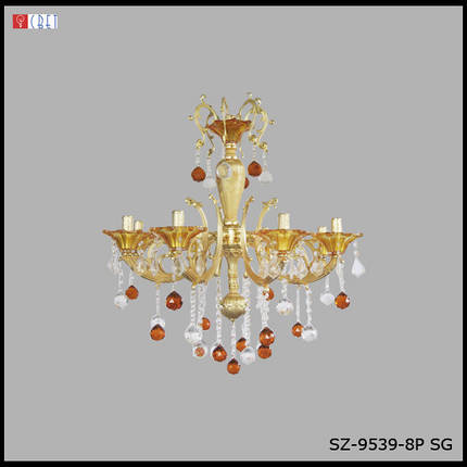 Люстра на ланцюжку класична SZ-9539/8P SG, фото 1