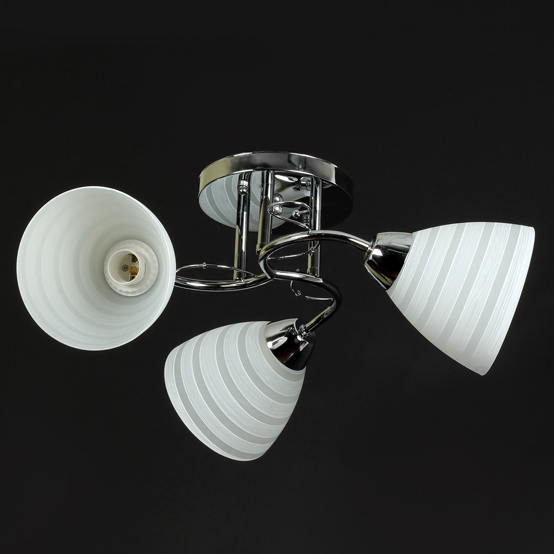 Люстра товщина на три плафони SH-4540/3A CR E27*3