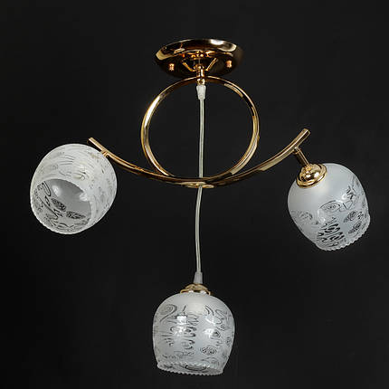 Люстра товщина на три плафони SH-7134/3 FG 650*230 E27*3, фото 1