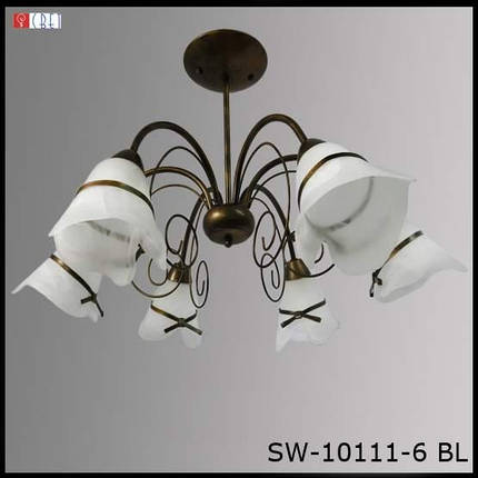 Люстра товщина на шість плафонів SW-101/6 BL+GD, фото 1