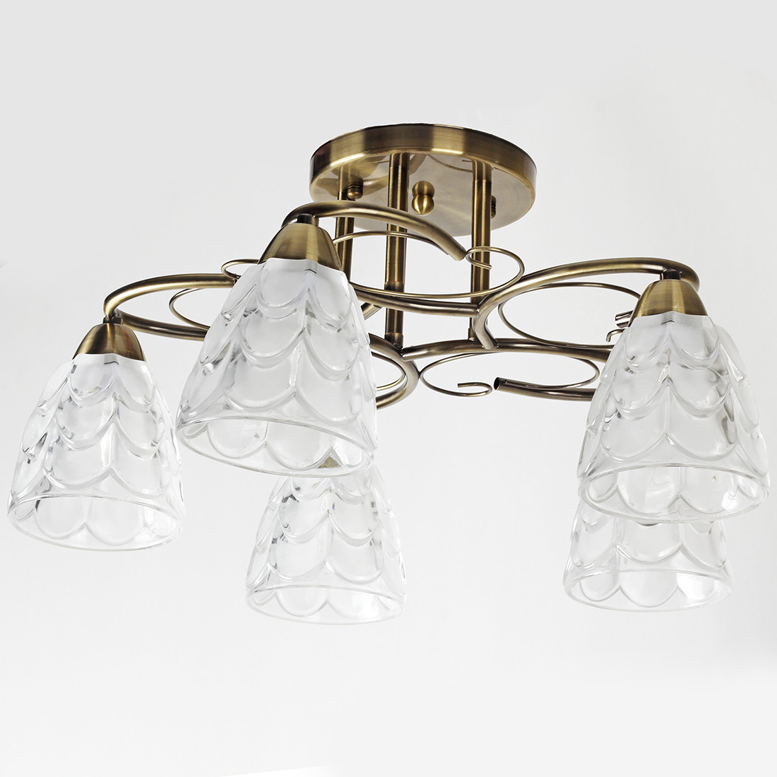 Люстра стельова на п'ять плафонів SW-16133/5C AB