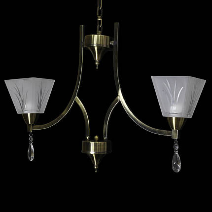 Люстра ланцюгова на дві плафони SW-99135/2 AB, фото 2