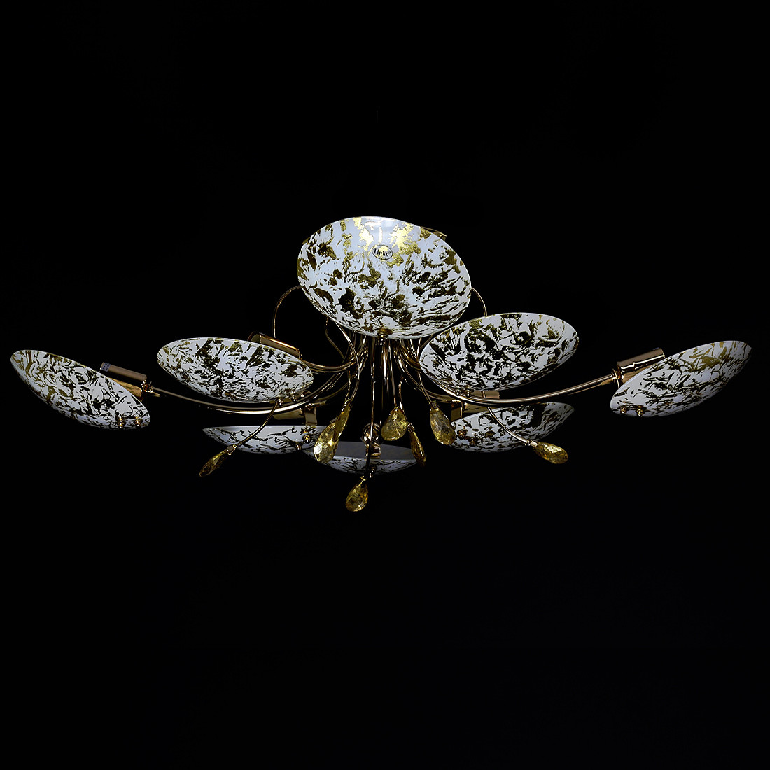 Люстра товщина на вісім плафонів 11514/8H CG WT GOL GO