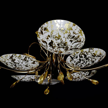 Люстра товщина на вісім плафонів 11514/8H CG WT GOL GO, фото 2