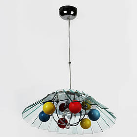 Люстра на ланцюгу галогенна 12261/7P CR CL Mix