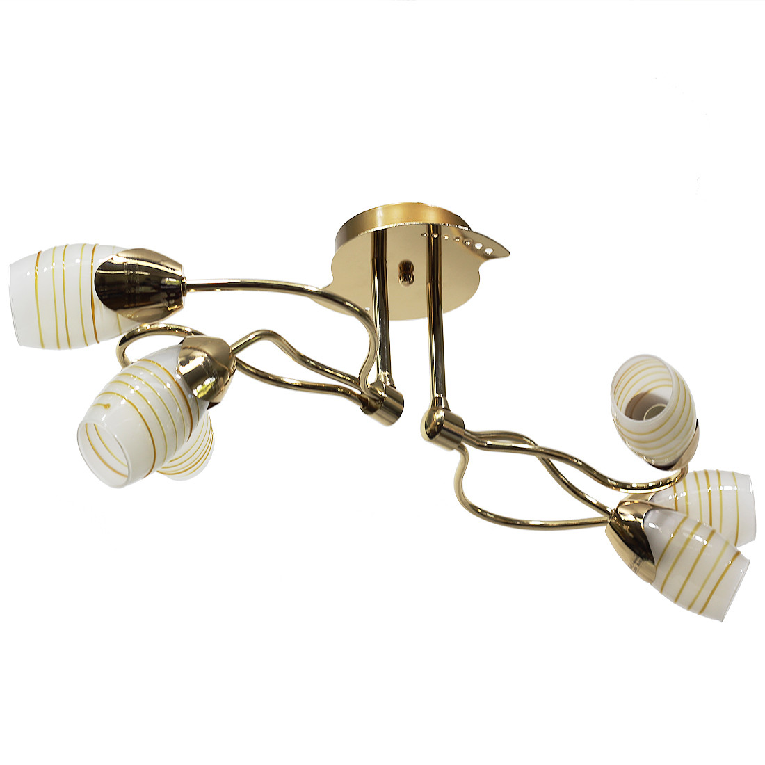 Люстра товщина на шість плафонів 92811/6H CG WT YL