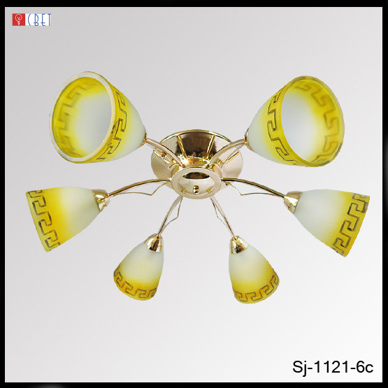 Люстра товщина на шість плафонів SJ-1121/6C FG