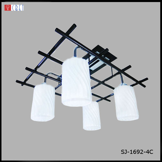 Люстра товщина на чотири плафони SJ-1692/4C PNT+CR
