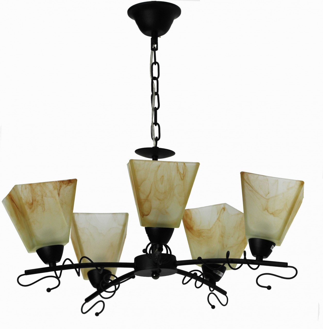 Люстра ланцюгова на п'ять п'яти плафонів SS-330/5P