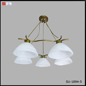 Люстра підвісна п'ять ламп