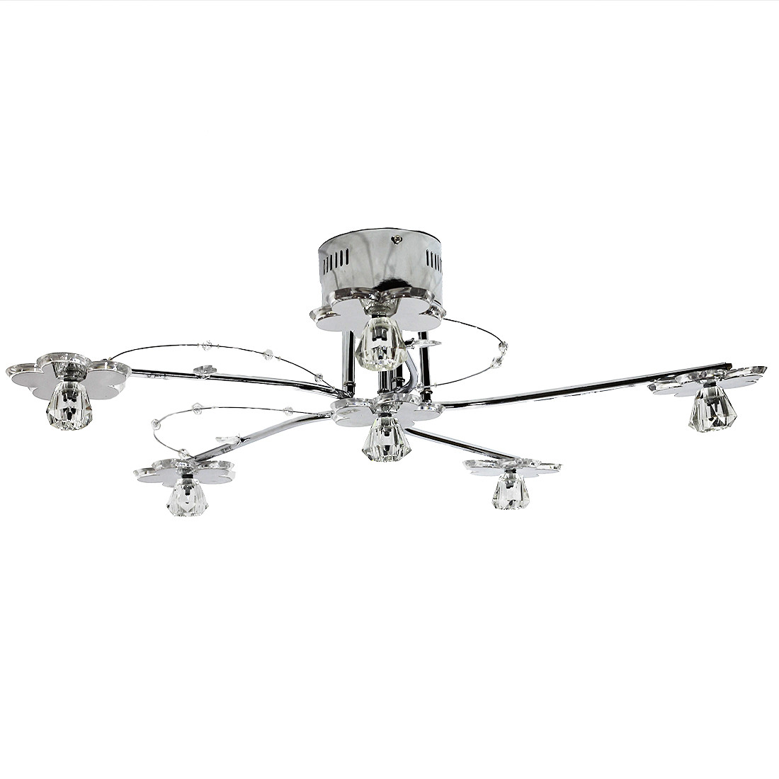 Люстра стельова галогенна SJ-9924/6C CR WH