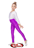 Лосини для танців дитячі фіолетові GM040031 (еластан, р-р 1-4, зріст 104-152 см)