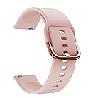 Силіконовий ремінець Sport Style Active для Xiaomi Amazfit Bip / Lite / 20 мм Рожевий / Бежевий 2096P, фото 4
