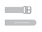 Силіконовий ремінець Sport Style Active для Xiaomi Amazfit Bip / Lite / 20 мм Світло-сірий 2096P, фото 3