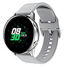 Силіконовий ремінець Sport Style Active для Xiaomi Amazfit Bip / Lite / 20 мм Світло-сірий 2096P, фото 5