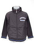 Кофта на блискавці для хлопчиків 116,122,128 зросту Графіт, фото 3