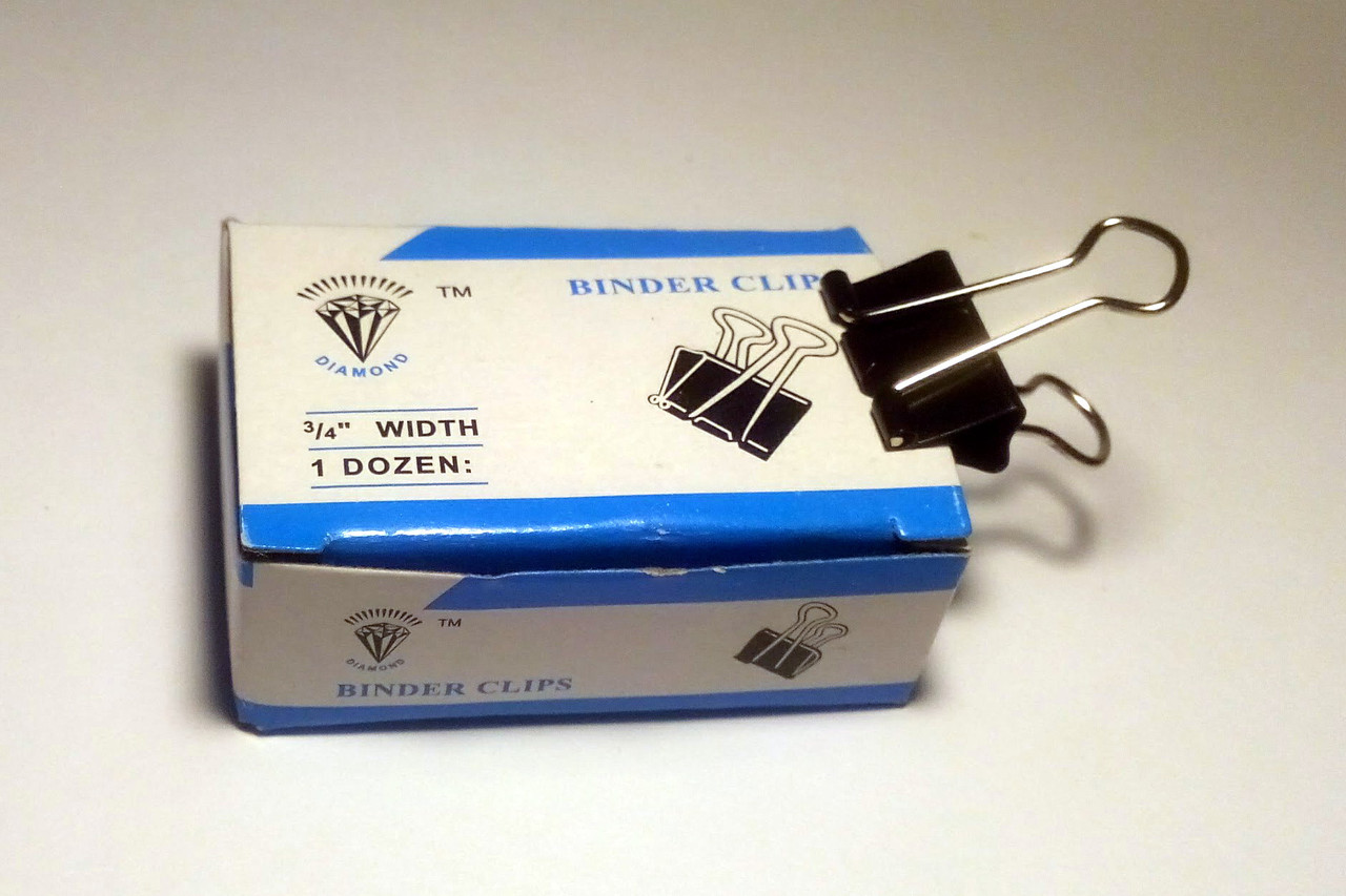 Біндер 19мм DIAMOND, 12шт, фото 1