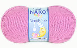 Nako NINNI BEBE (Нiннi Бебе) № 1249 рожевий (Пряжа 100% акрил, нитки для в'язання)