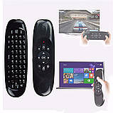 C120 Air mouse бездротовий Пульт ДК аеро миша з гіроскопом для смарт-тв tv box російська клавіатура, фото 2