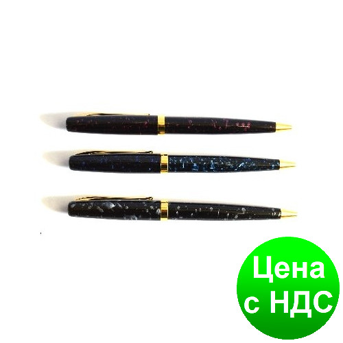 Поворотна Ручка металева BAIXIN BP609 (мікс+мармур)