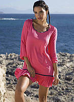 Рожева віскозна пляжна сукня Ysabel Mora 85544 M