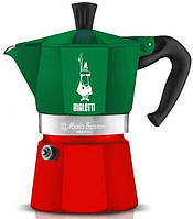 Гейзерная кофеварка Bialetti Moka Express Italia Tricolore (6 чашек - 270 мл)