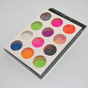 Набір декору для нігтів 12 шт (меланж манка)