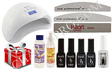 Стартовий набір для покриття гель лаком із лампою Sun 5 plus