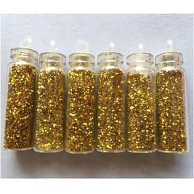 Набір декору для нігтів 6 шт (золото)