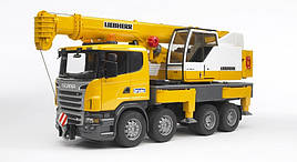 Іграшка Bruder Автокран SCANIA Liebherr з модулем світло+звук 1:16 (03570)