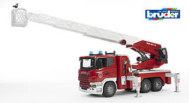 Іграшка Bruder Пожежна машина Scania з висувною драбиною і помпою 1:16 (03590)