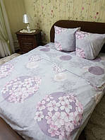 Комплект білизни на євро ліжко Вілена бязь голд Квіти сакури