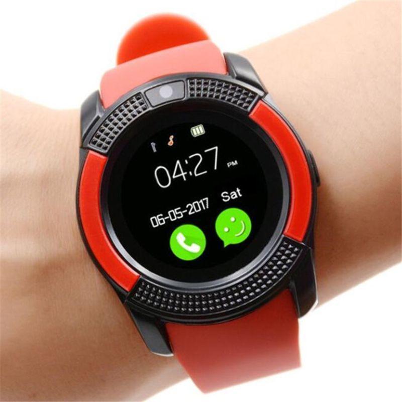 Сенсорные Smart Watch V8 смарт часы умные часы КРАСНЫЕ - фото 1 - id-p962895285