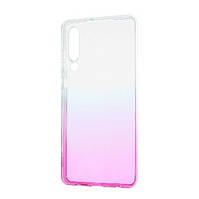 Чохол силікон Gradient Design Huawei P30 white/pink