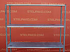 Торгові стелажі оцинковані на 4 полиці 1800х400х2300 см., (Україна), Б/у, фото 5