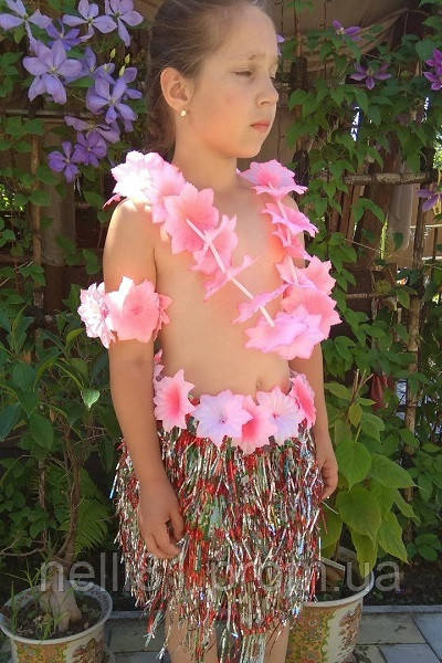 Гавайський костюм дитячий, набір гавайський для дітей, Моана