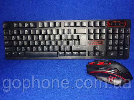 Безпровідний комплект клавіатура і мишка HK6500, фото 2