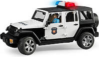 Іграшка Bruder Позашляховик Jeep Wrangler Unlimited Rubicon Поліція з фігуркою поліцейського 1:16 (02526)